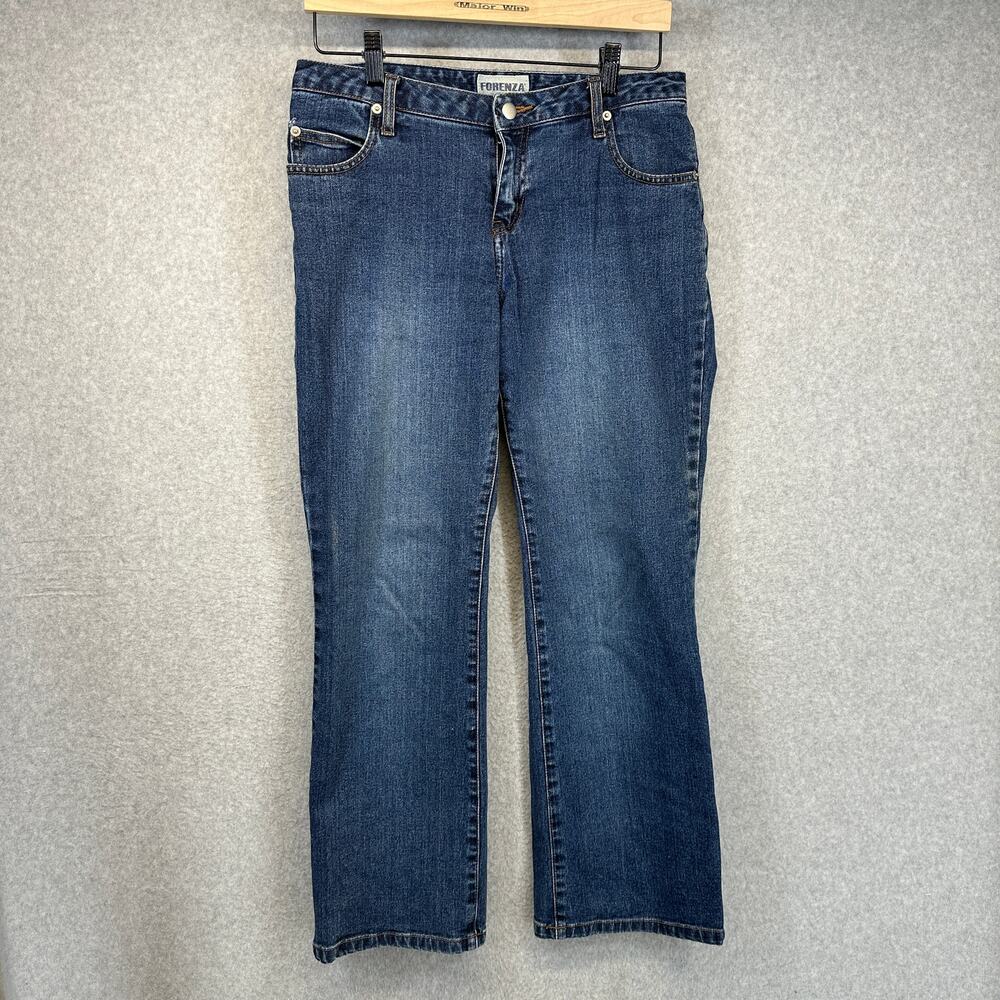Forenza Jeans Womens Size 6P Blue Cotton Blend Bootcut Denim High Waist 5-Pocket